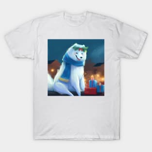 Cute Samoyed Drawing T-Shirt